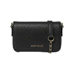 Borsa a Spalla in Pelle Vegana Nero