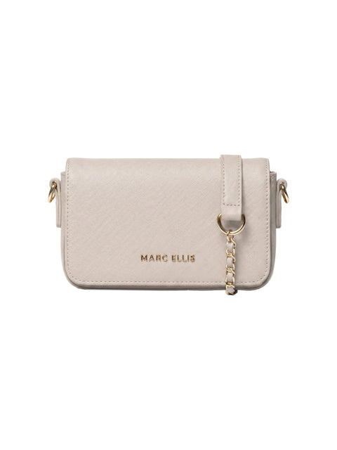Borsa a Spalla in Pelle Vegana Panna