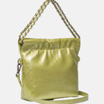 Borsa a Spalla in Pelle Vegana Verde Chiaro