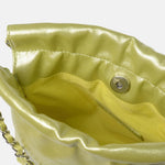 Borsa a Spalla in Pelle Vegana Verde Chiaro
