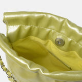 Borsa a Spalla in Pelle Vegana Verde Chiaro
