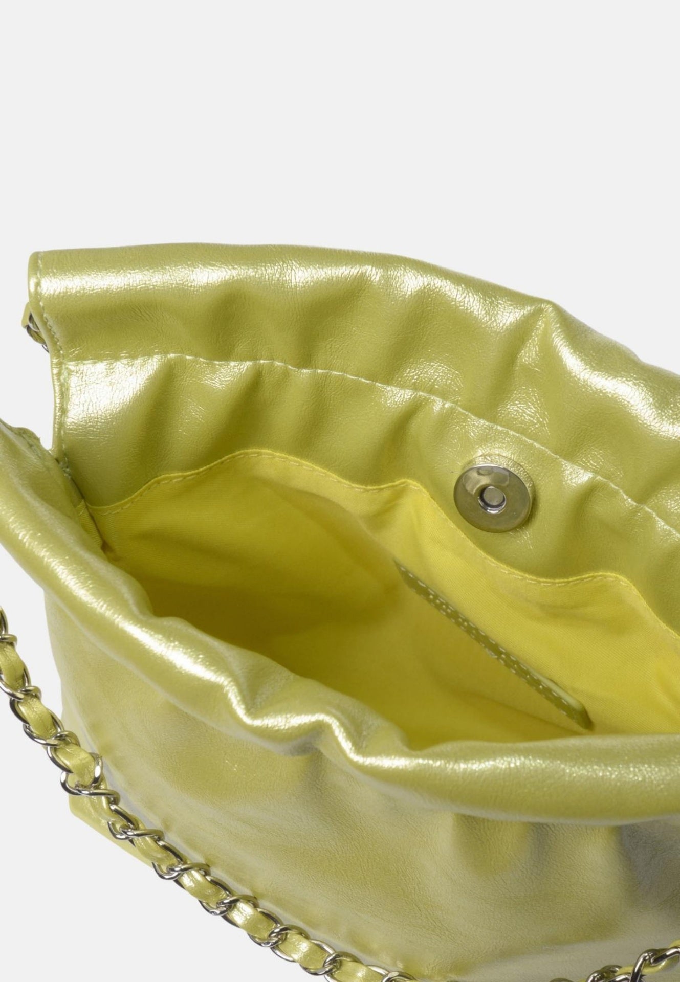 Borsa a Spalla in Pelle Vegana Verde Chiaro