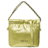 Borsa a Spalla in Pelle Vegana Verde Chiaro
