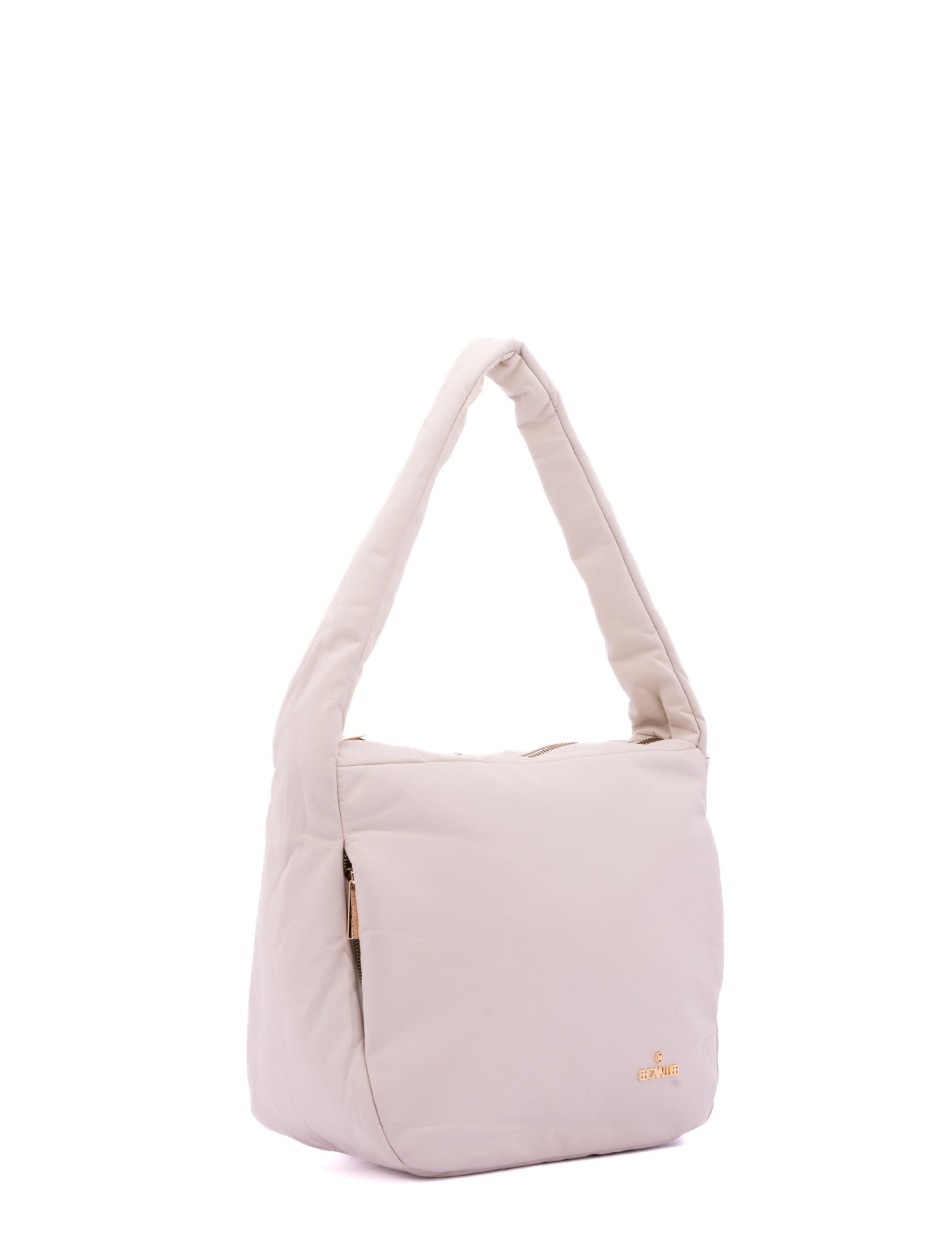 Borsa a Spalla in 100% Textile Beige