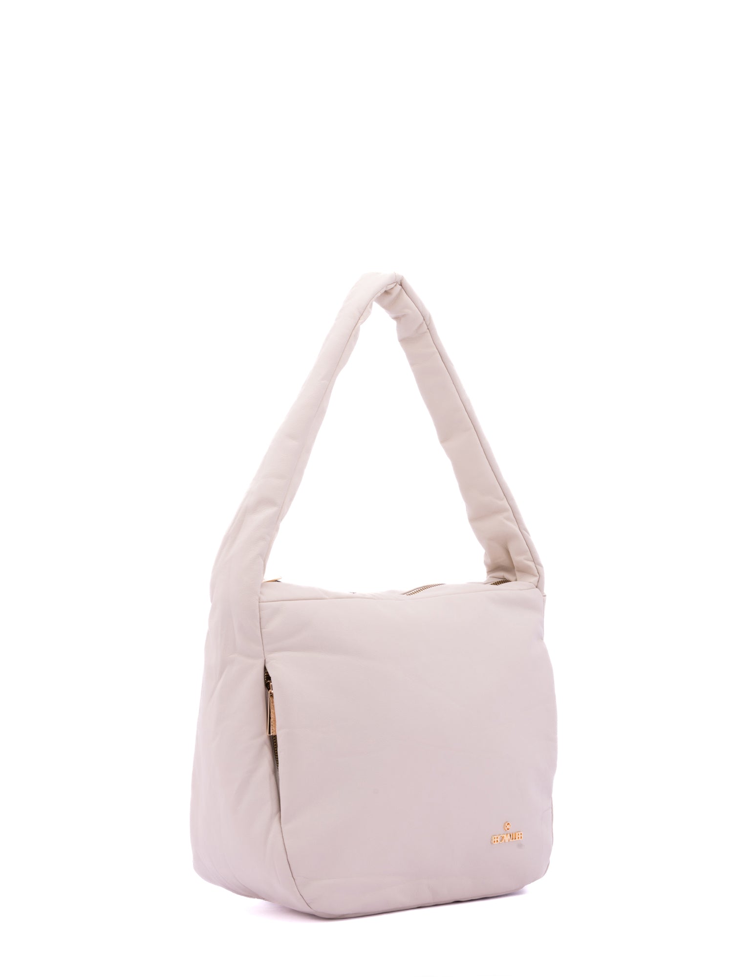 Borsa a Spalla in 100% Textile Beige