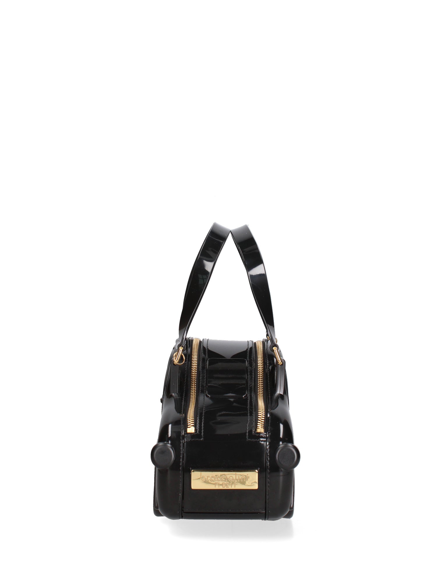 Velvetta Borsa a mano da donna 100% Pvc B9309-NERO Braccialini