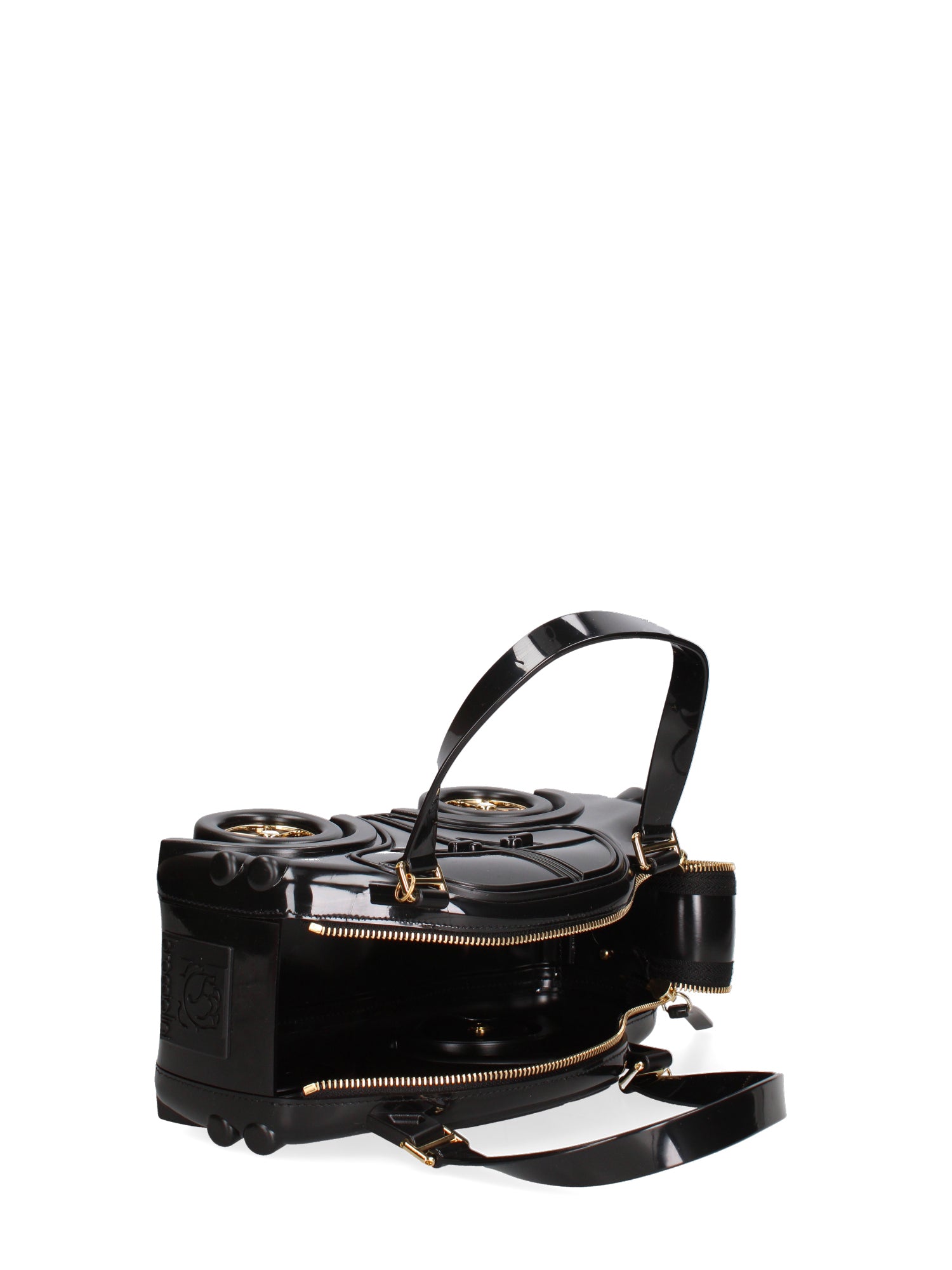 Velvetta Borsa a mano da donna 100% Pvc B9309-NERO Braccialini