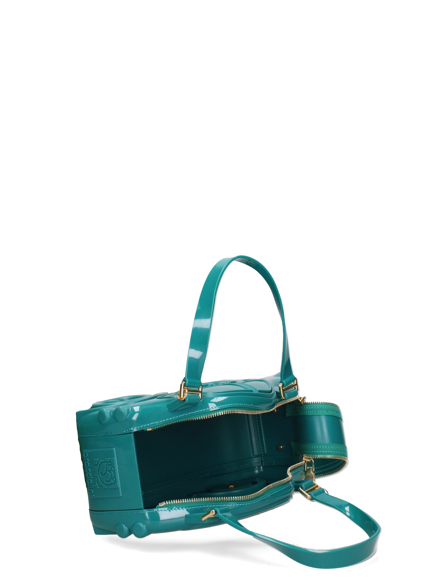Velvetta Borsa a mano da donna 100% Pvc B9309-PAVONE Braccialini