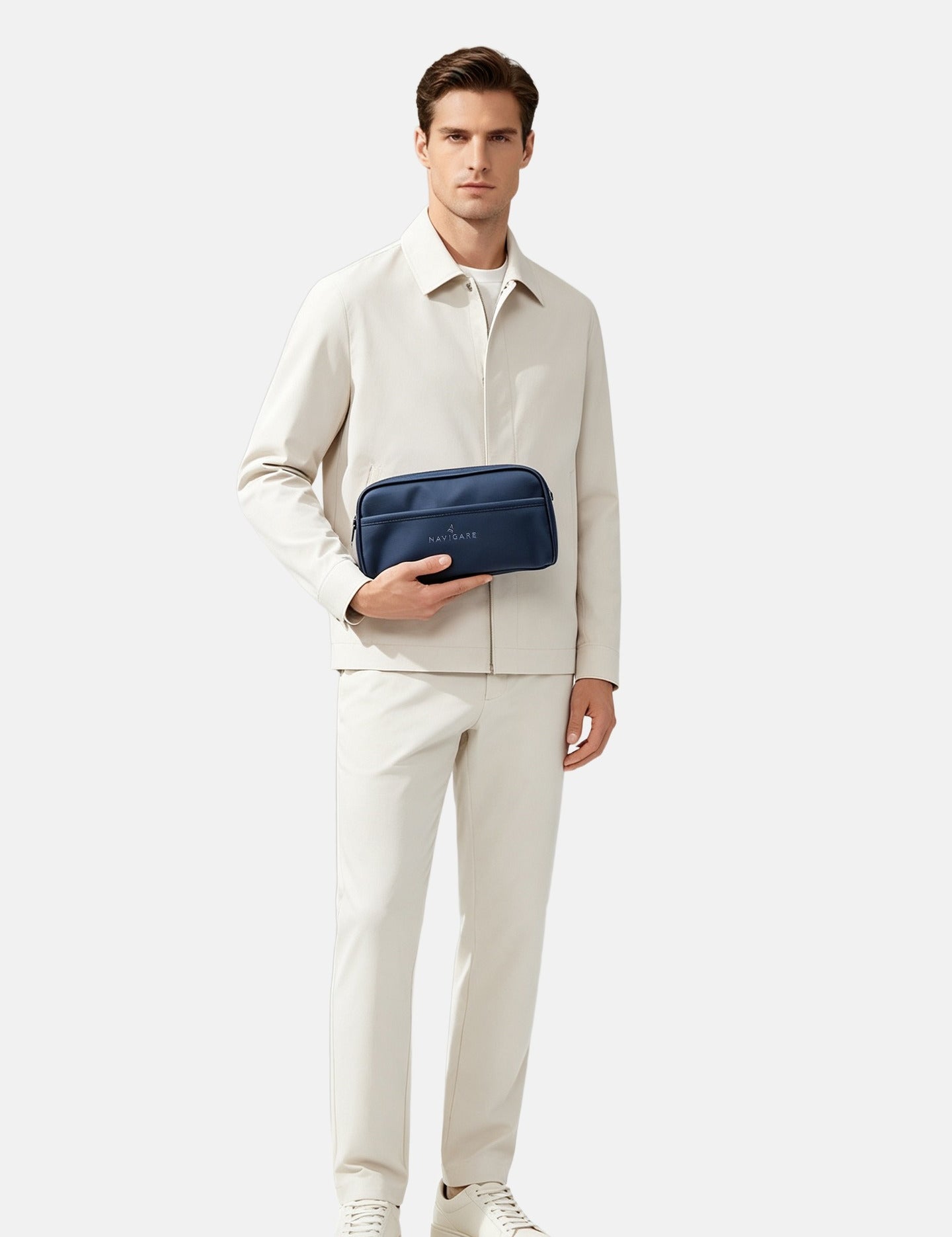 Pochette Uomo in Poliestere Blu
