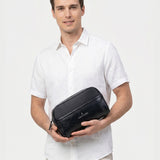 Pochette Uomo in Poliestere Nero