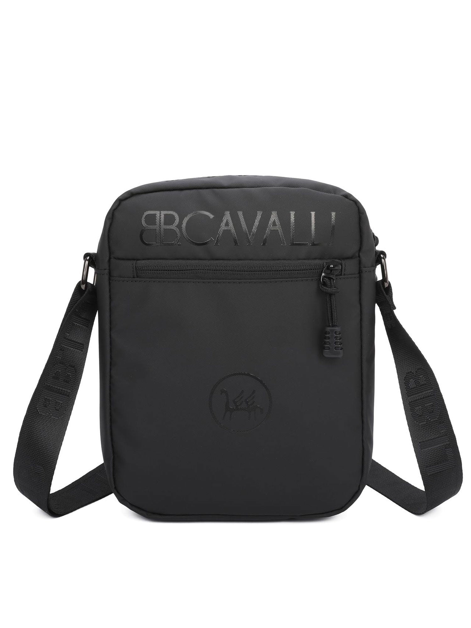 Borsa a tracolla uomo Pelle vegana 100% PU BC1054-BLACK B Cavalli