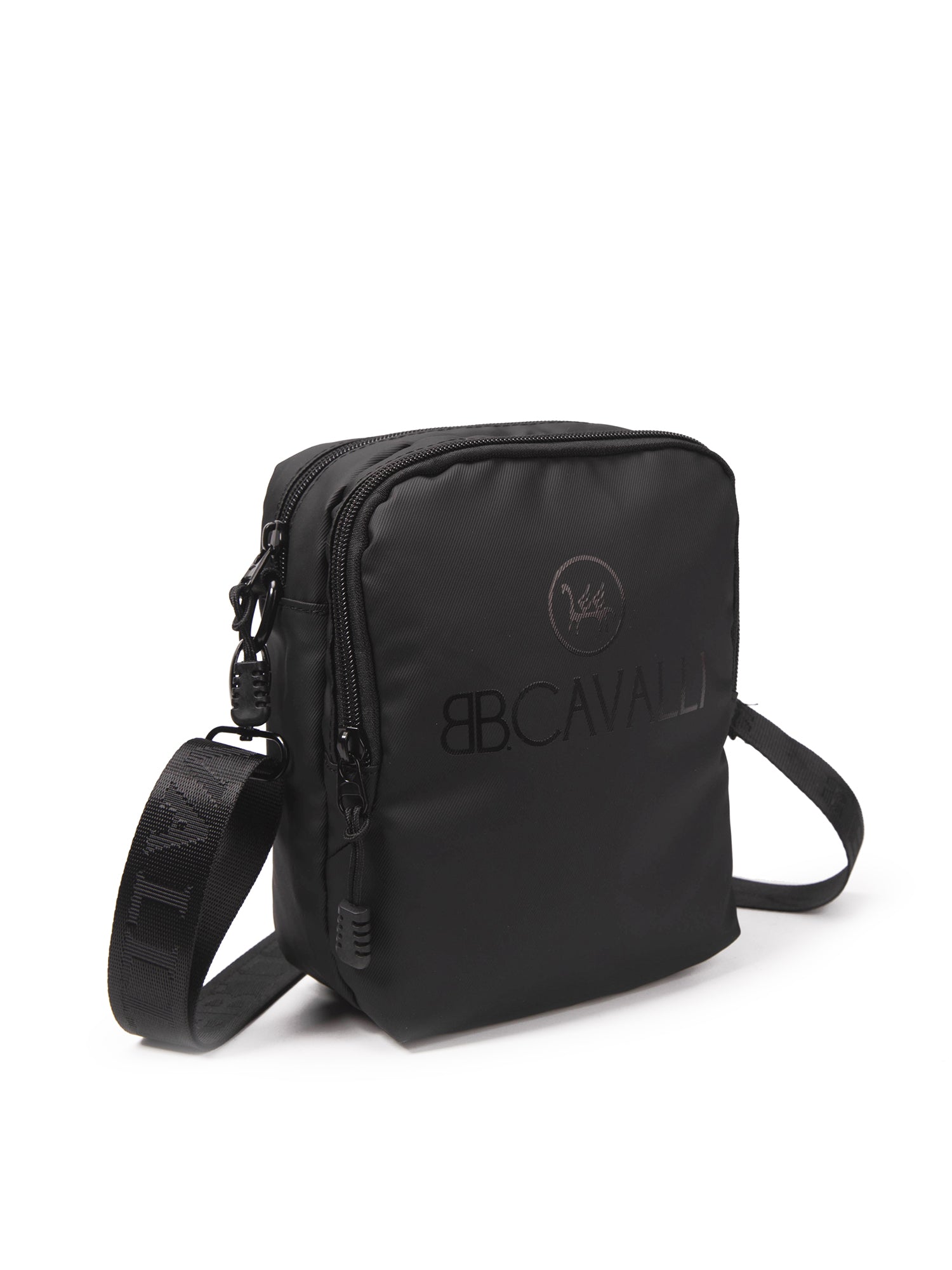 Borsa a tracolla uomo 100% poliestere BC1094-BLACK B Cavalli
