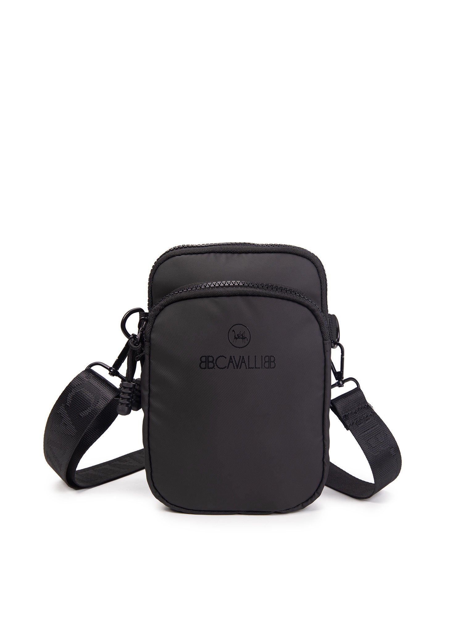 Borsa a tracolla unisex 100% pelle vegana BC1191-BLACK B Cavalli