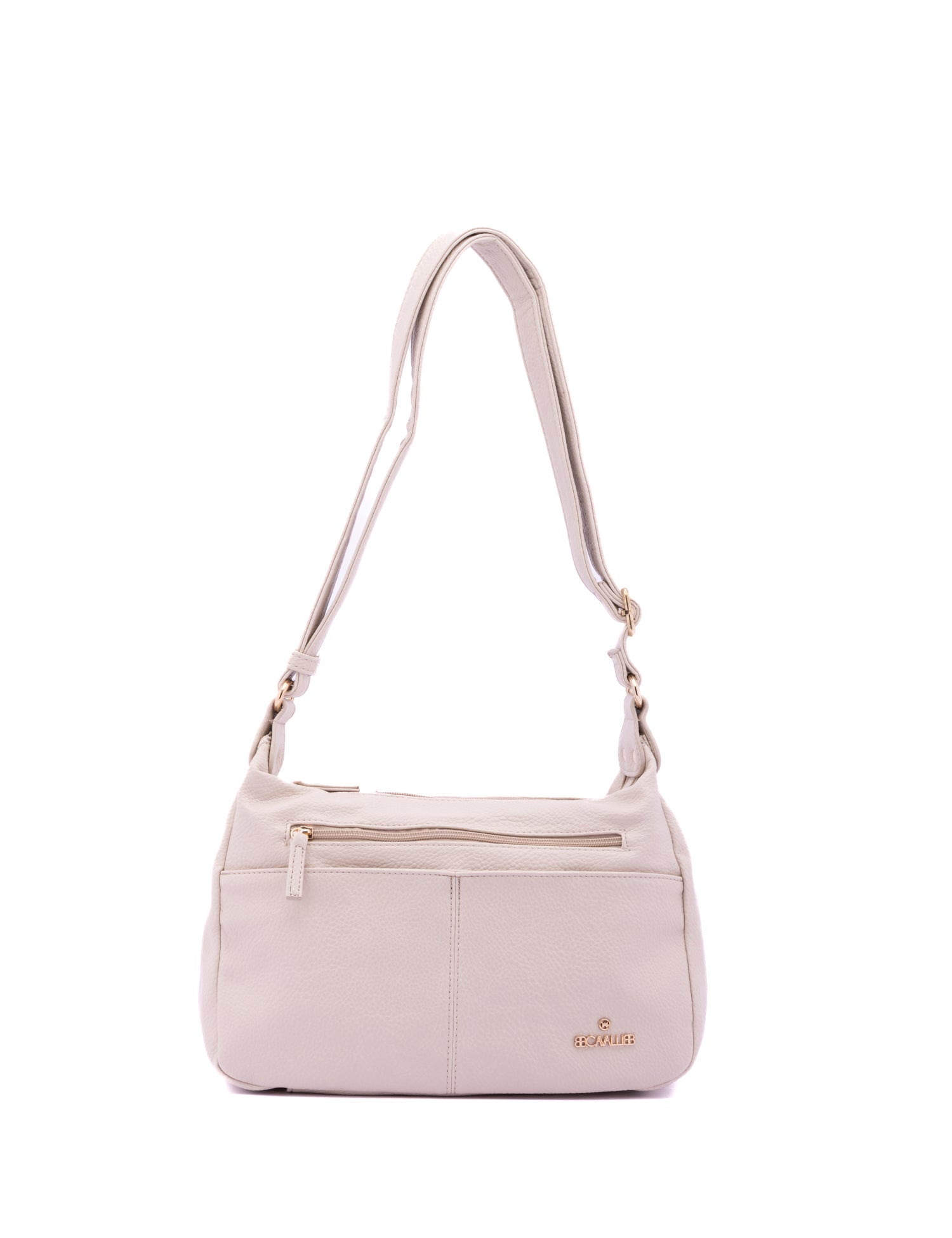Borsa a Tracolla in Pelle Vegana Beige