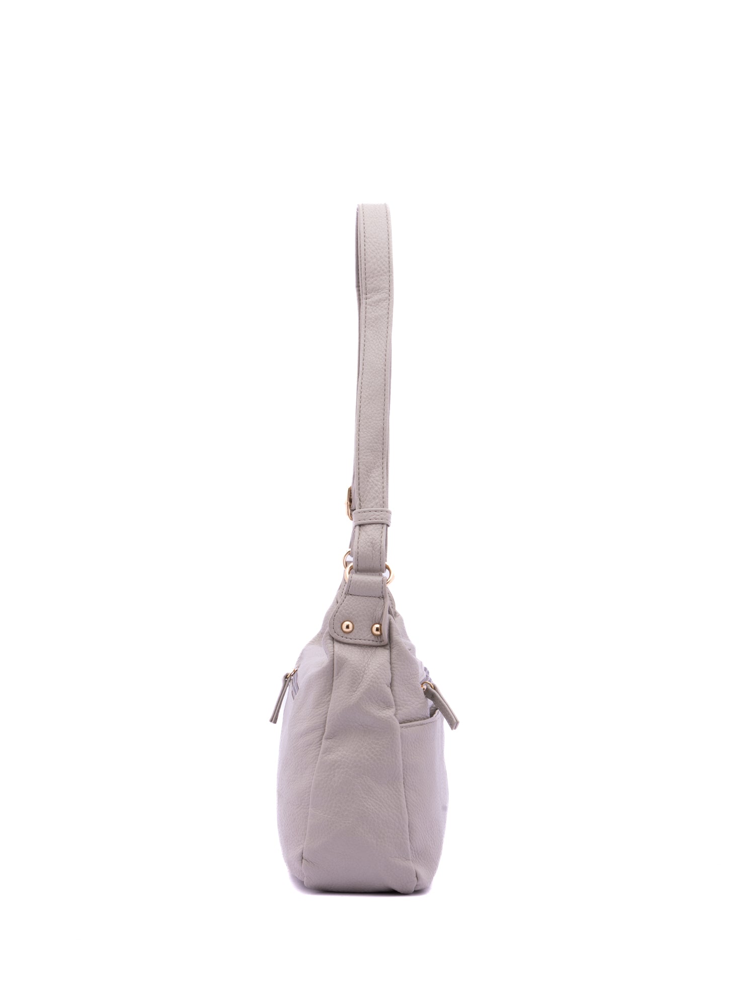 Borsa a Tracolla in Pelle Vegana Grigio