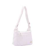 Borsa a Tracolla in Pelle Vegana Bianco