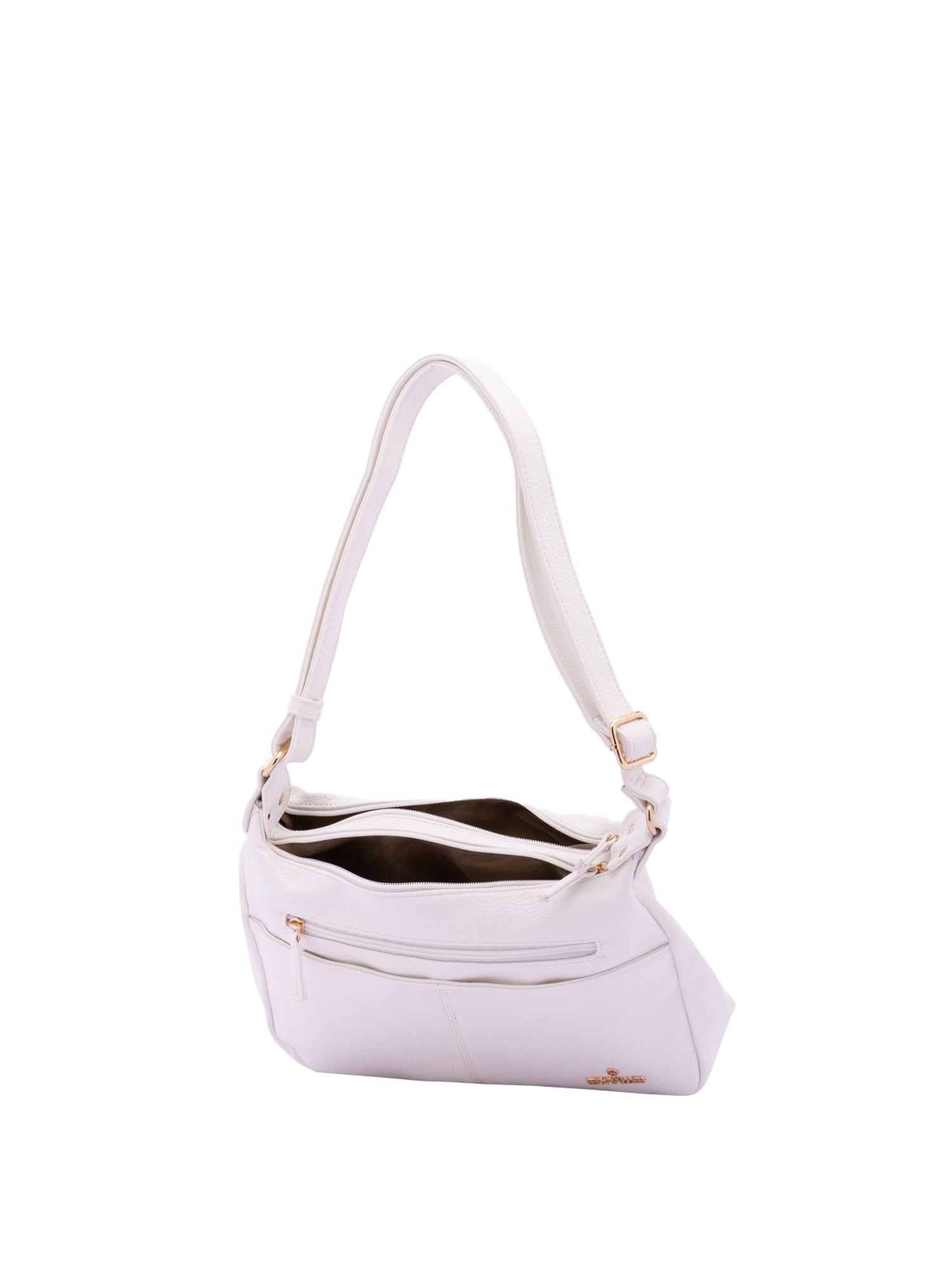 Borsa a Tracolla in Pelle Vegana Bianco