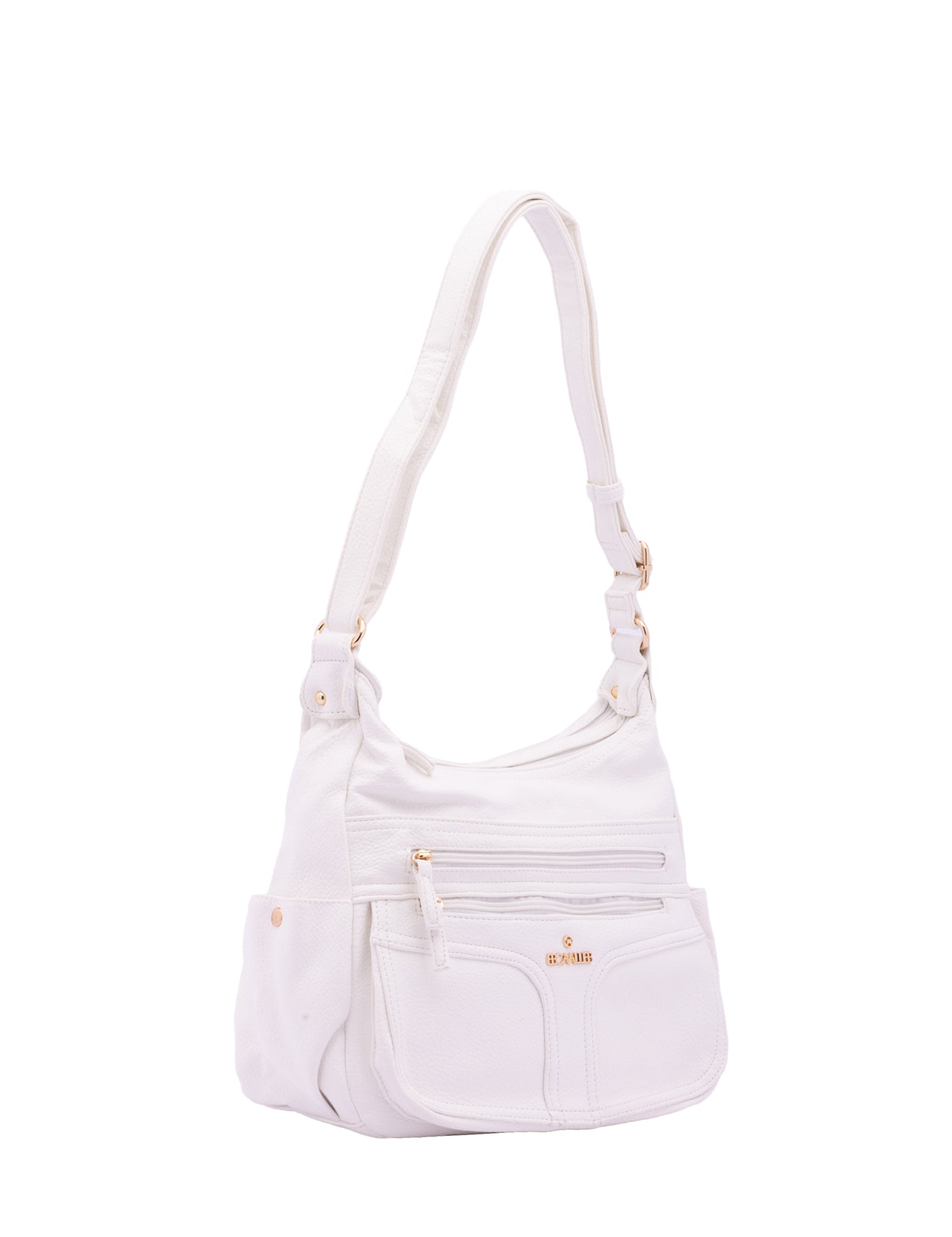 Borsa a Spalla in Pelle Vegana Bianco