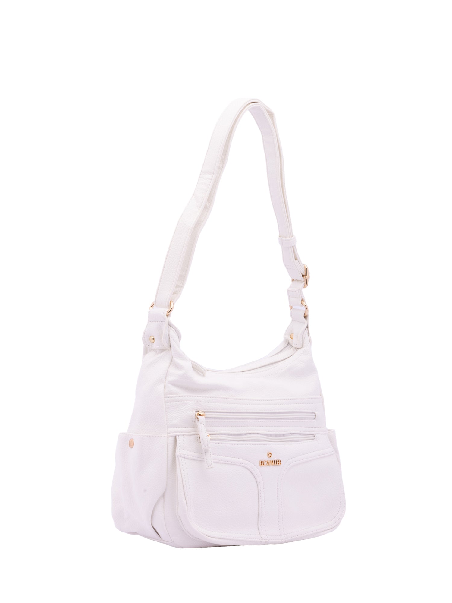 Borsa a Spalla in Pelle Vegana Bianco
