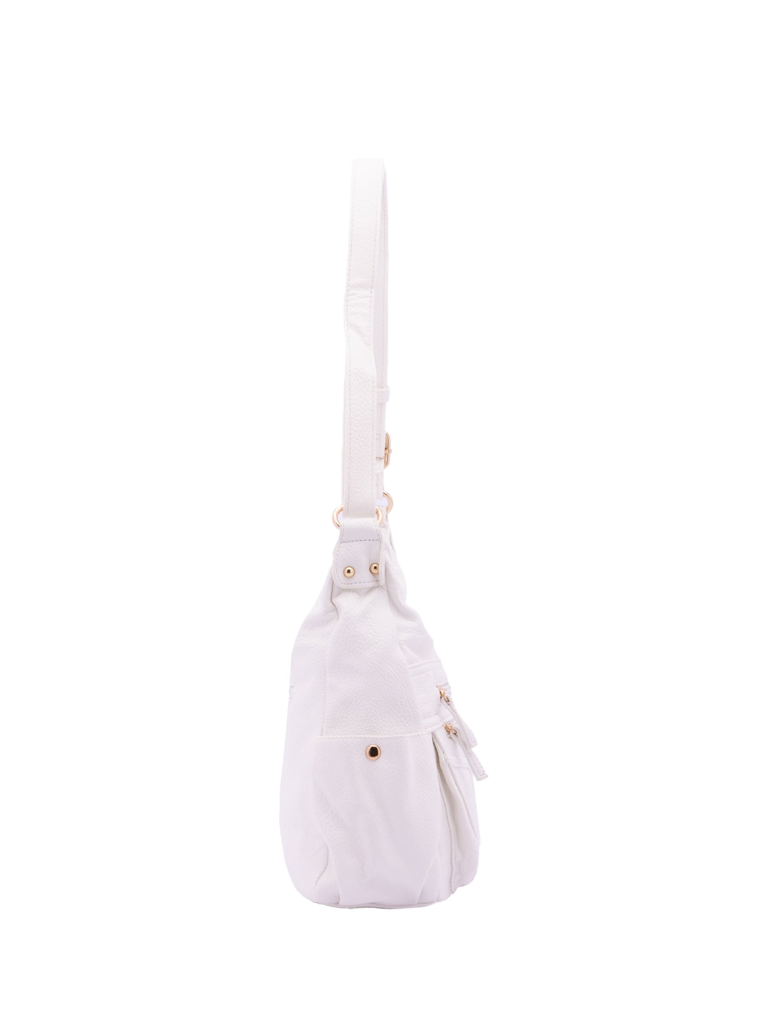 Borsa a Spalla in Pelle Vegana Bianco