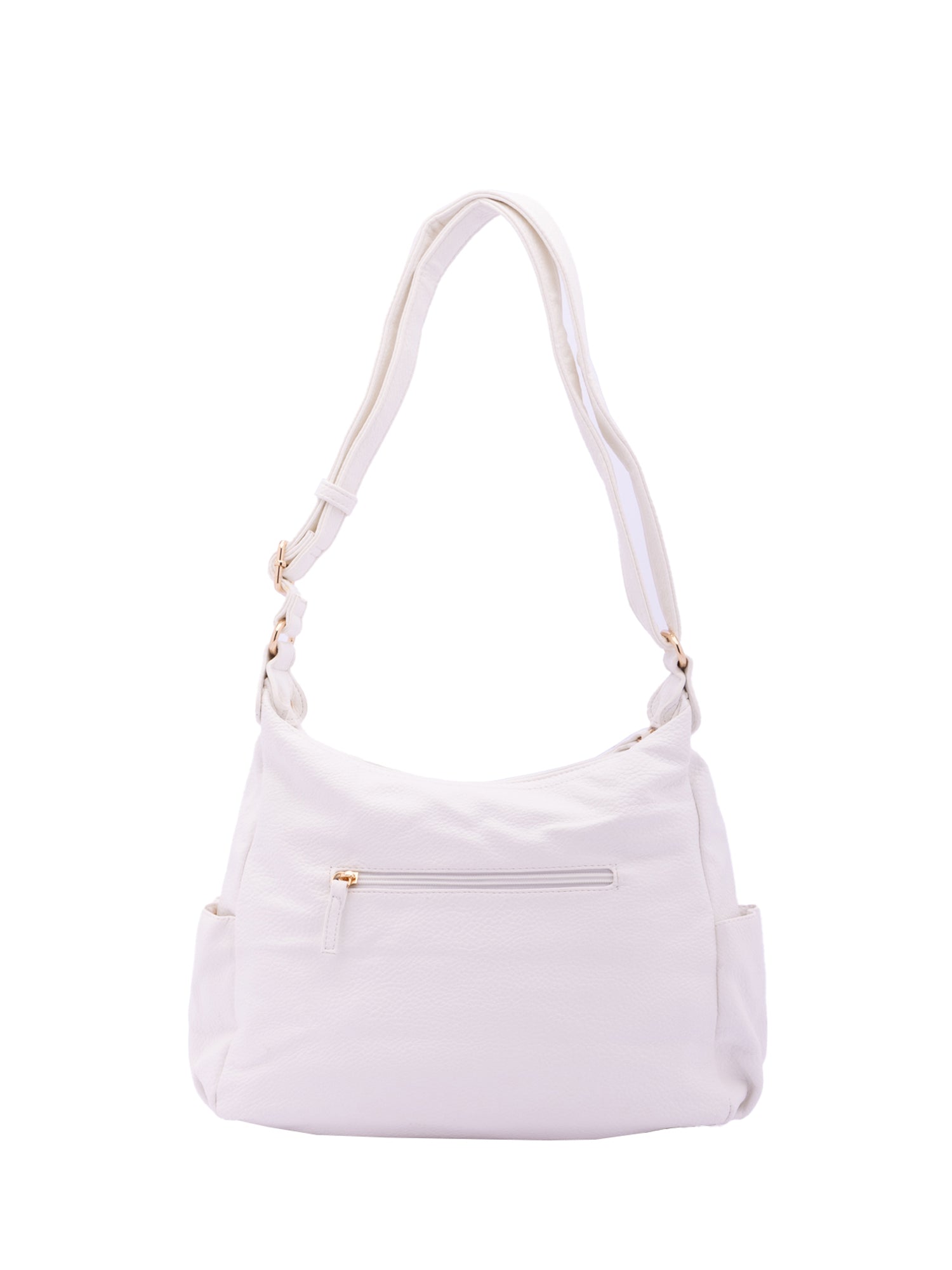 Borsa a Spalla in Pelle Vegana Bianco