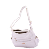 Borsa a Spalla in Pelle Vegana Bianco