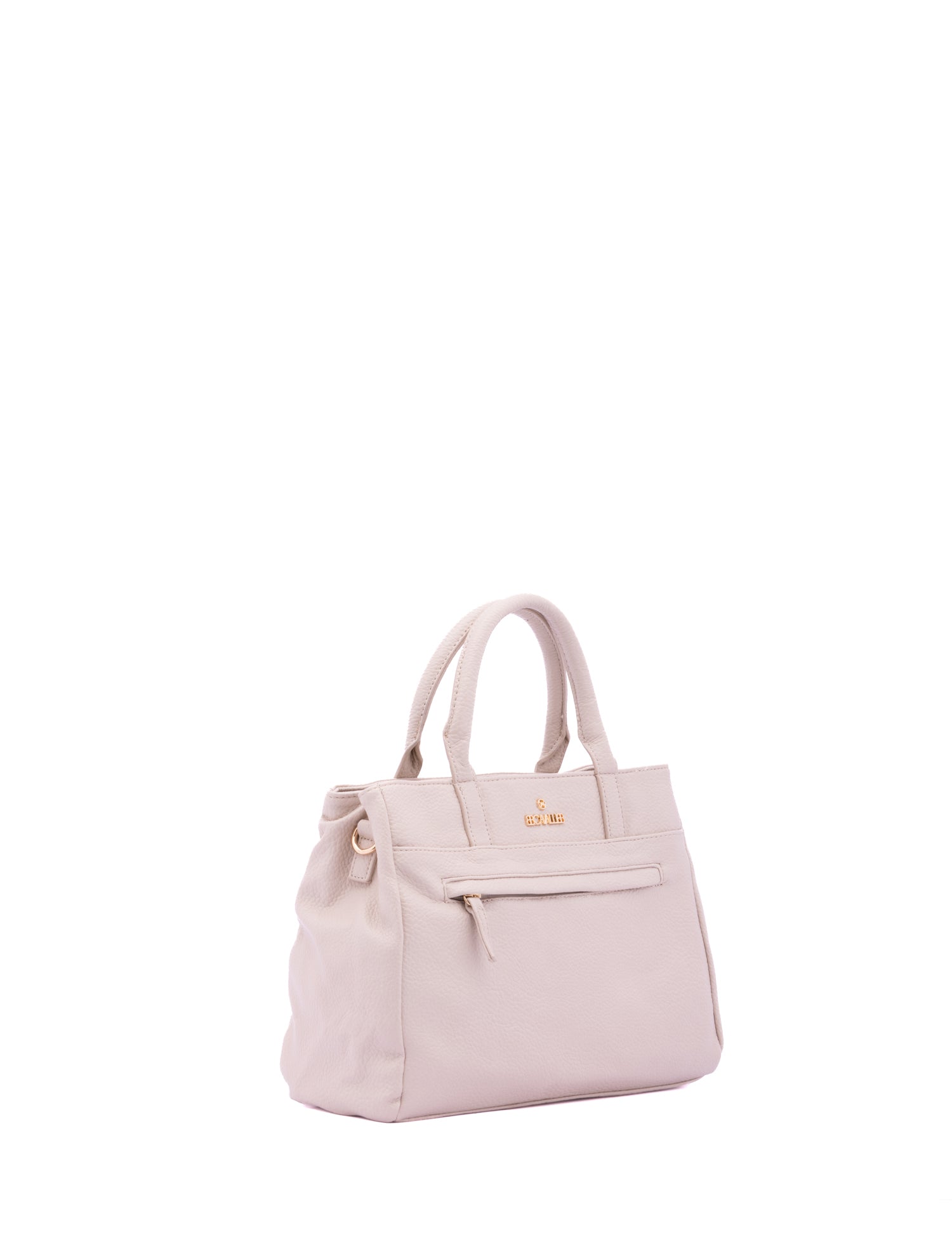 Borsa a Mano in Pelle Vegana Beige