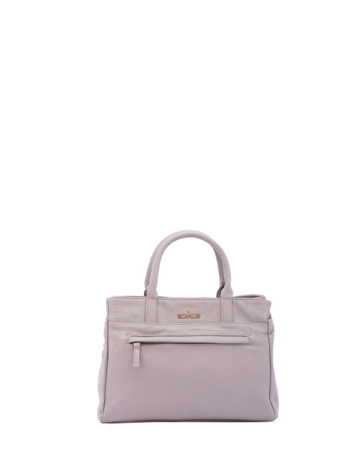 Borsa a Mano in Pelle Vegana Grigio