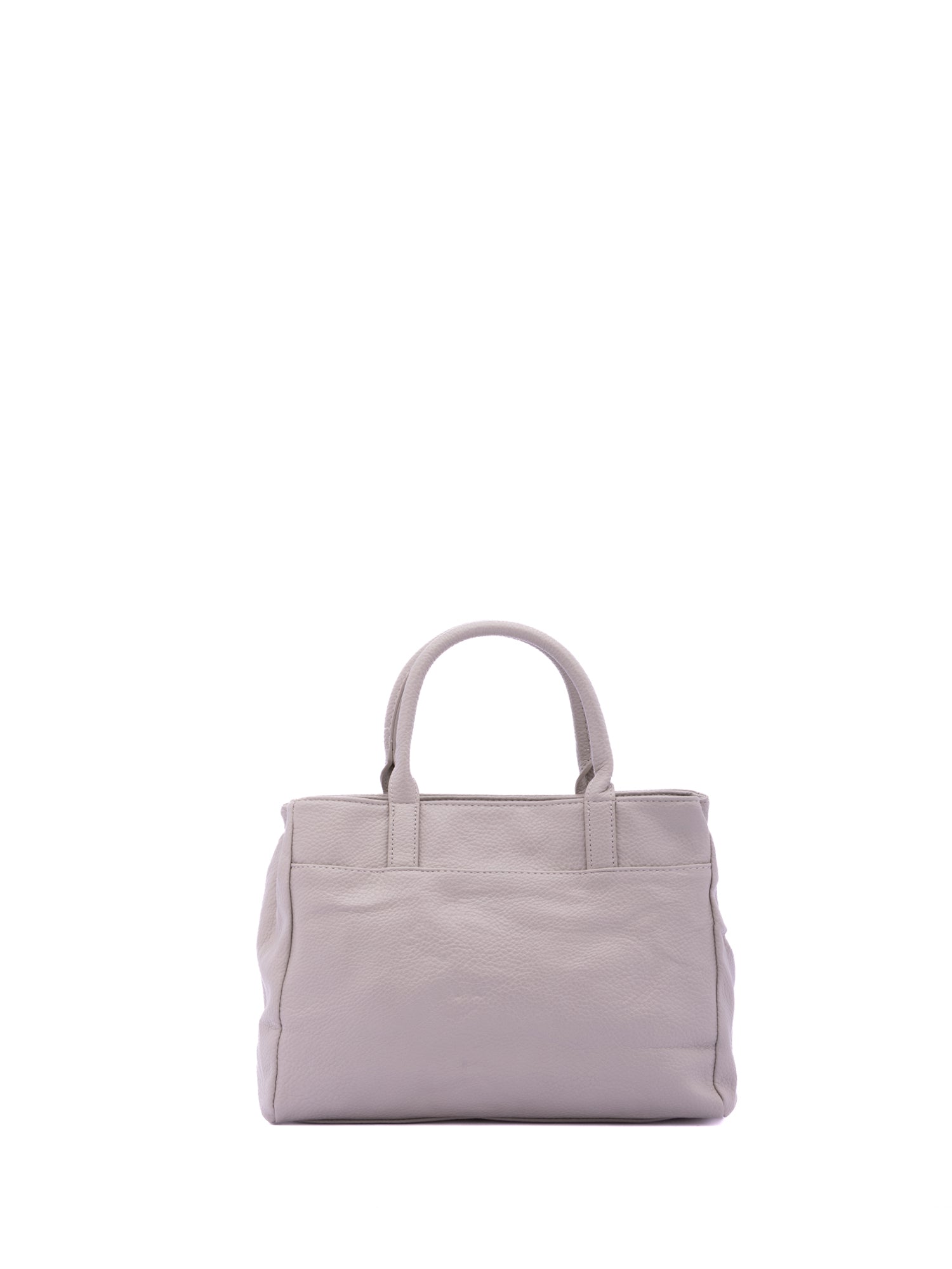 Borsa a Mano in Pelle Vegana Grigio