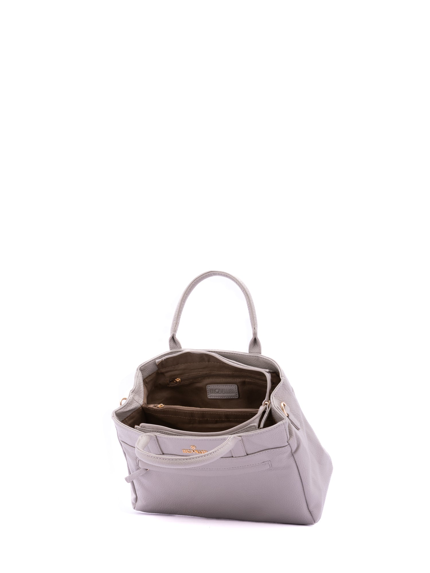 Borsa a Mano in Pelle Vegana Grigio