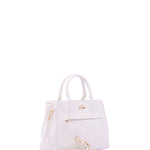 Borsa a Mano in Pelle Vegana Bianco