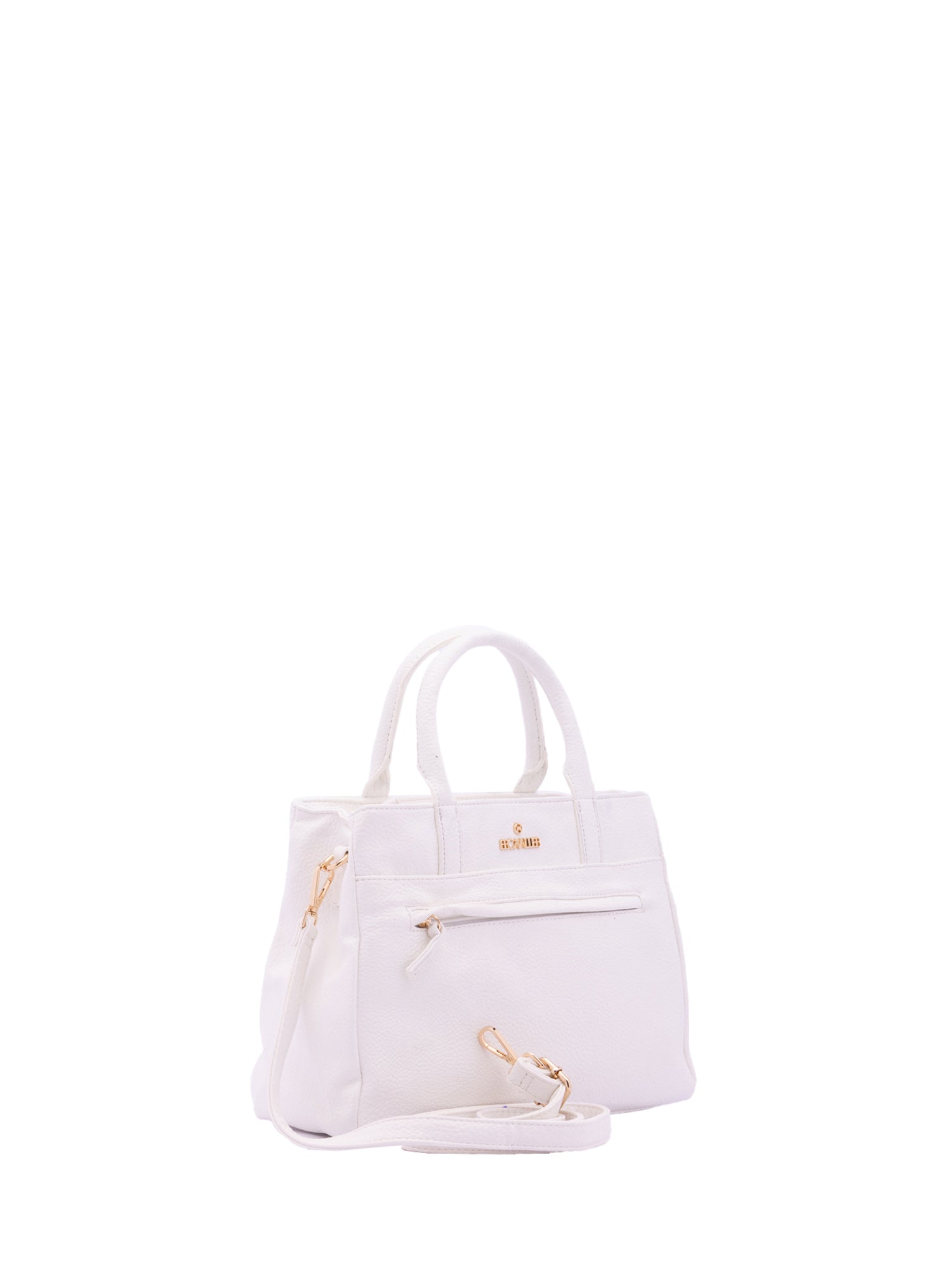 Borsa a Mano in Pelle Vegana Bianco