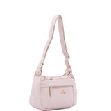 Borsa a Spalla in Pelle Vegana Beige