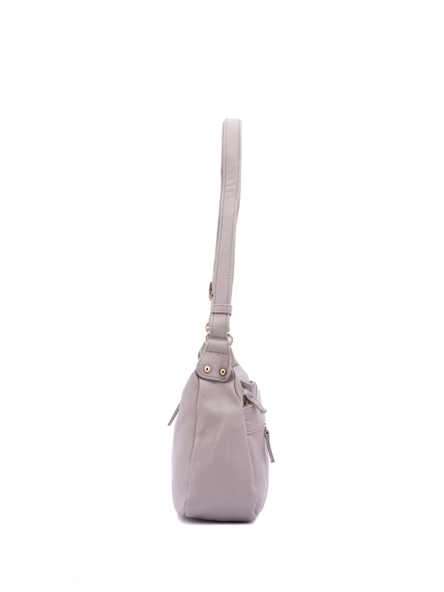 Borsa a Spalla in Pelle Vegana Grigio