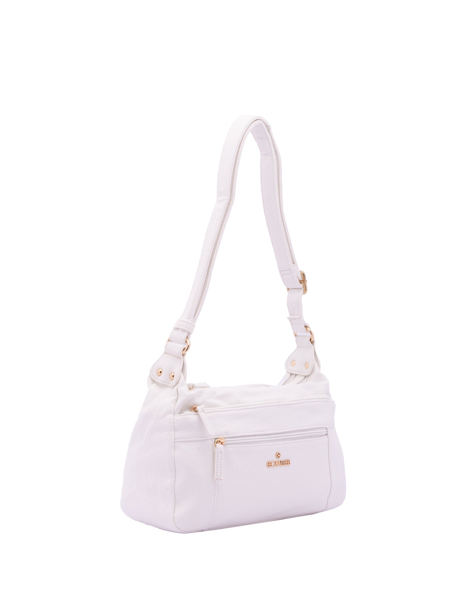 Borsa a Spalla in Pelle Vegana Bianco