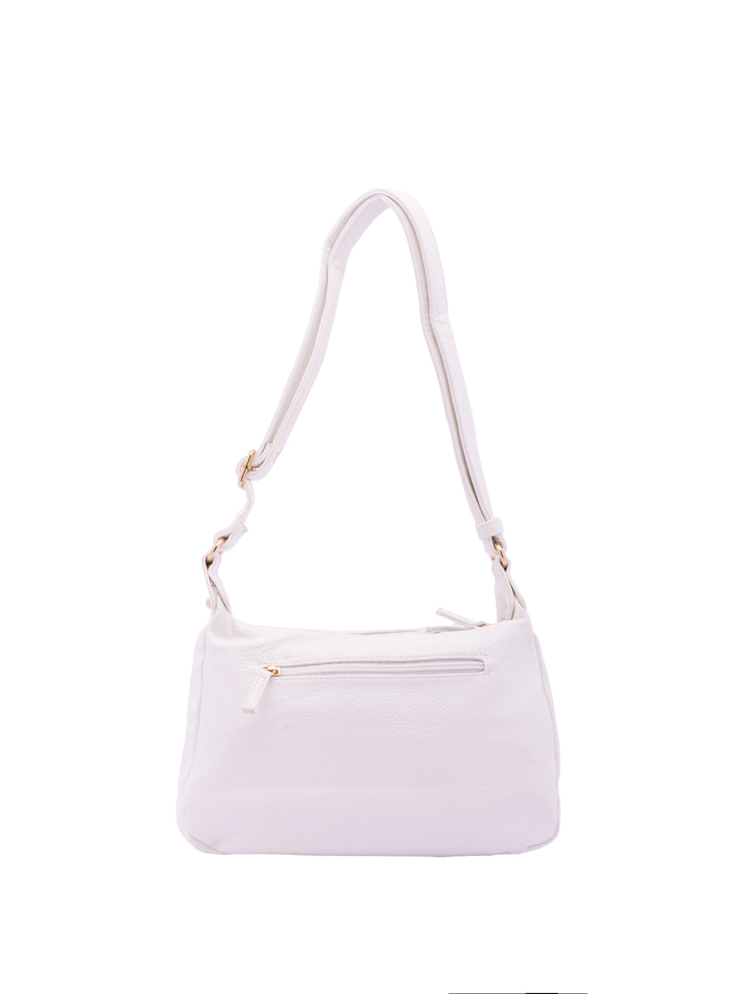 Borsa a Spalla in Pelle Vegana Bianco
