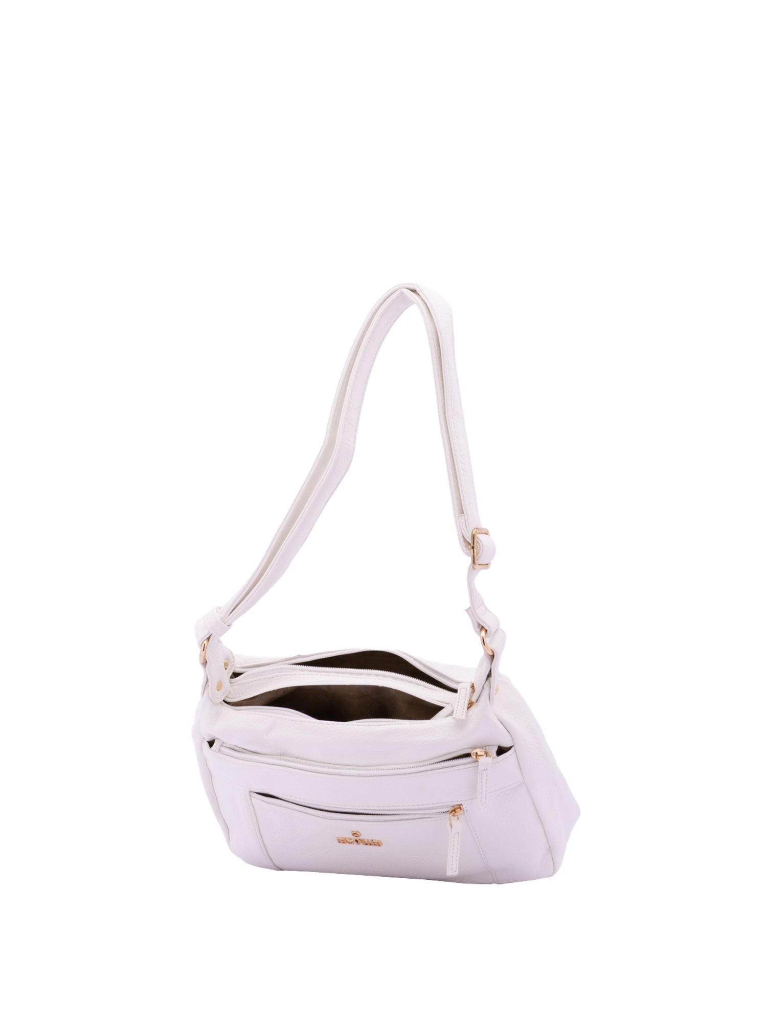 Borsa a Spalla in Pelle Vegana Bianco