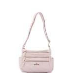 Borsa a Spalla in Pelle Vegana Beige