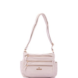 Borsa a Spalla in Pelle Vegana Beige