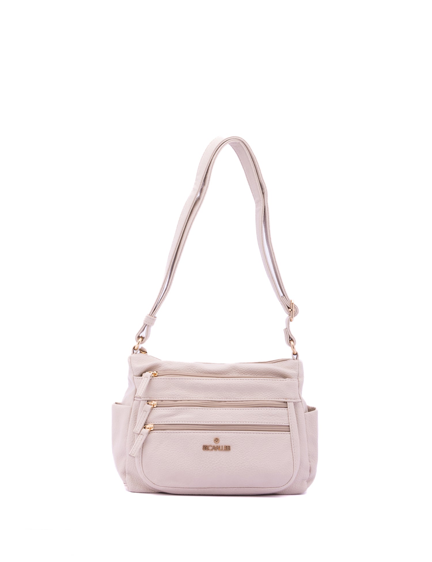 Borsa a Spalla in Pelle Vegana Beige