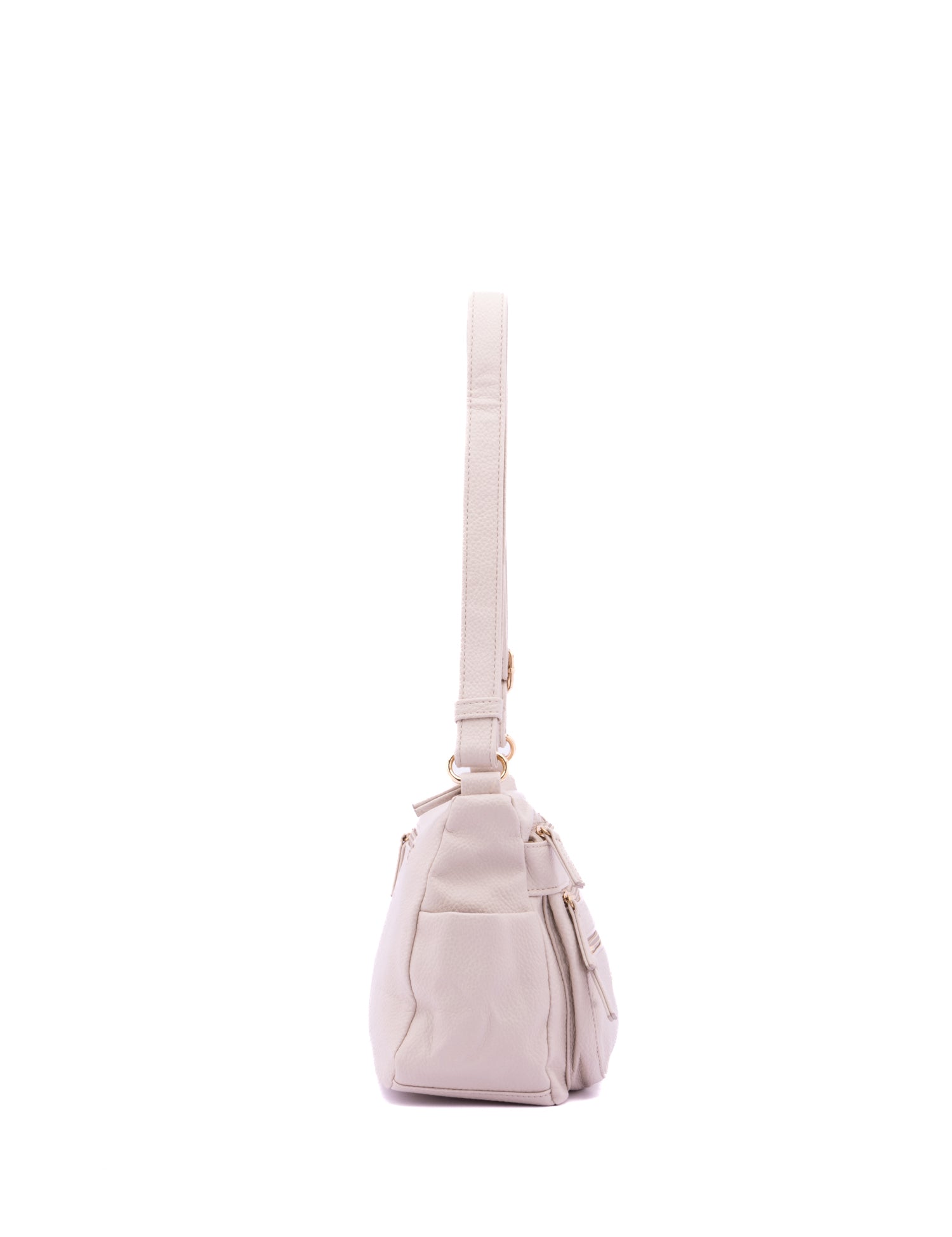 Borsa a Spalla in Pelle Vegana Beige