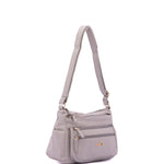 Borsa a Spalla in Pelle Vegana Grigio