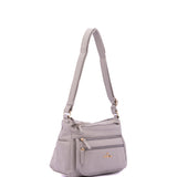 Borsa a Spalla in Pelle Vegana Grigio