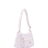 Borsa a Spalla in Pelle Vegana Bianco