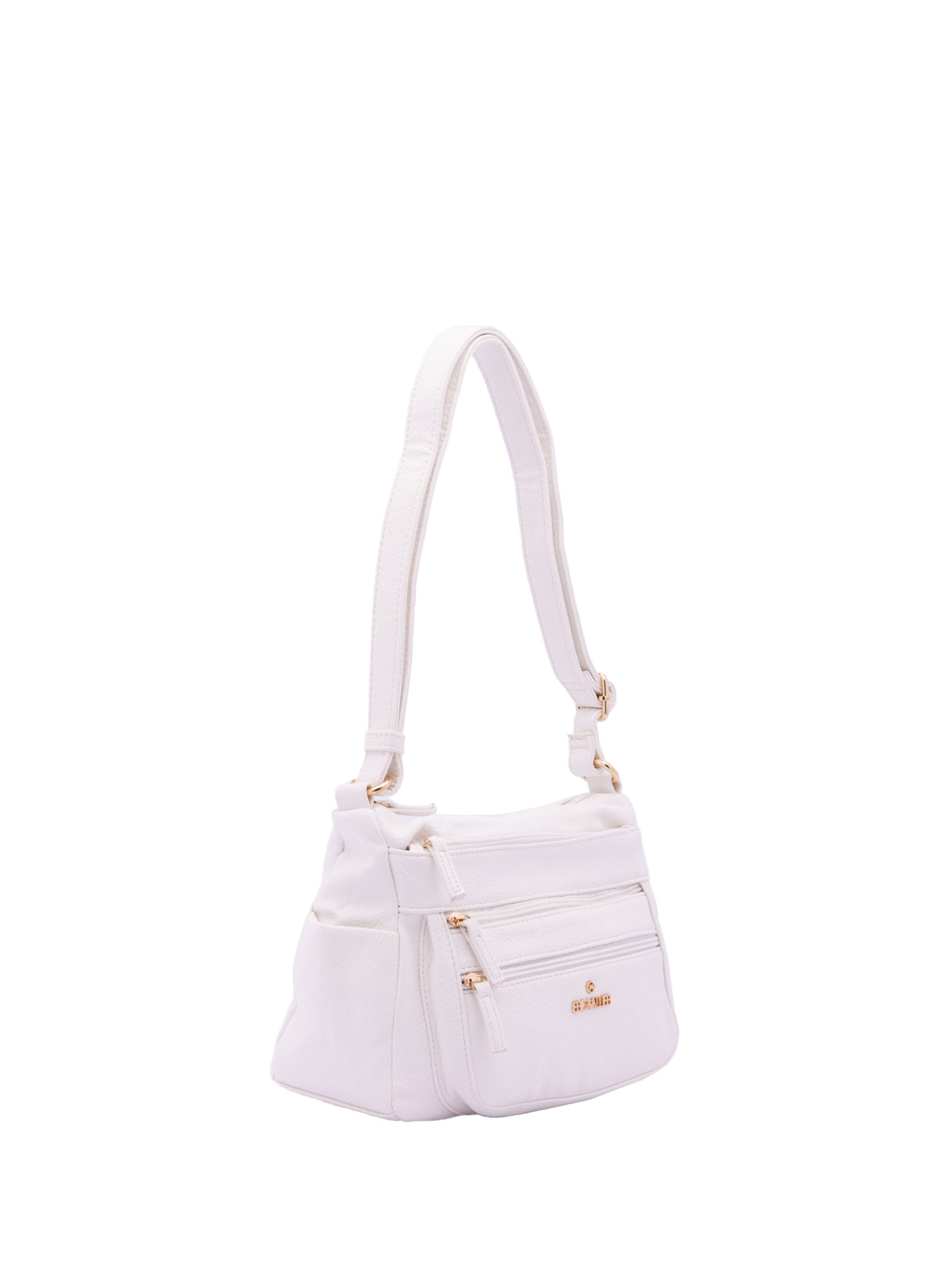 Borsa a Spalla in Pelle Vegana Bianco
