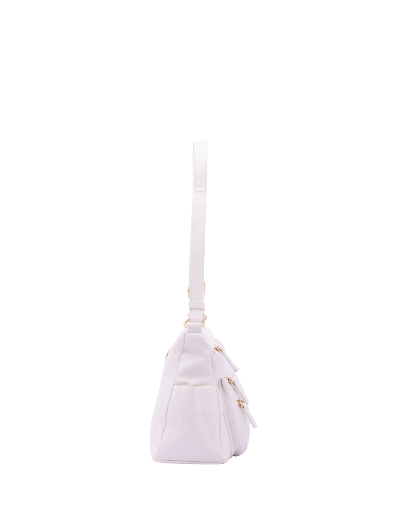 Borsa a Spalla in Pelle Vegana Bianco