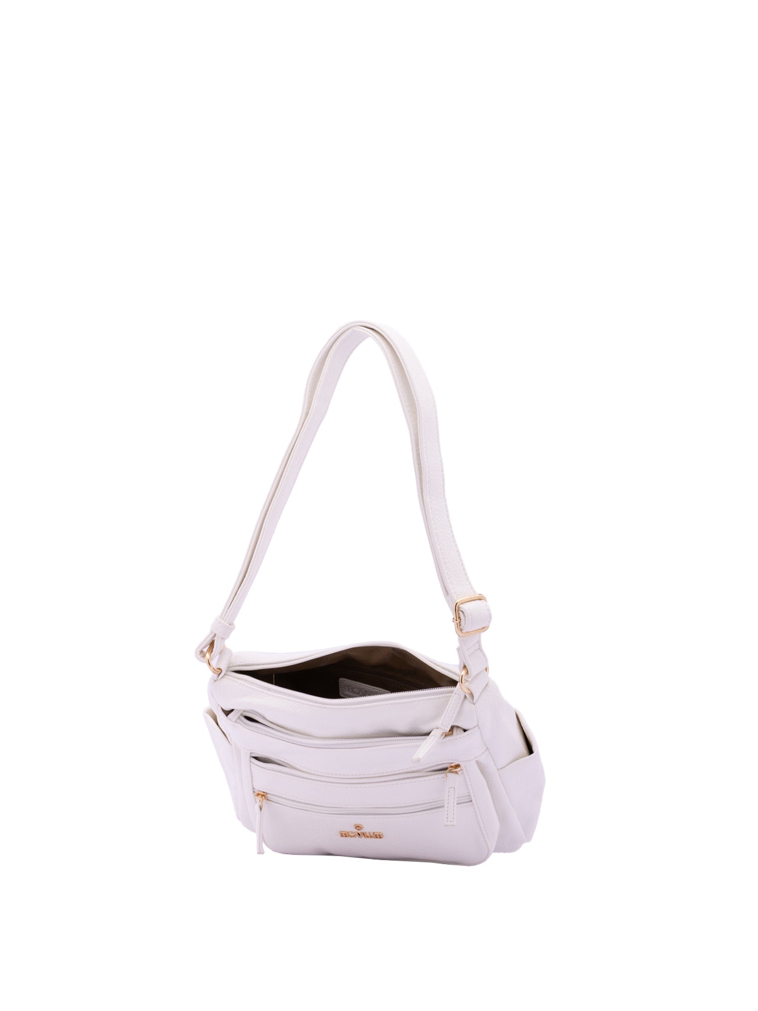 Borsa a Spalla in Pelle Vegana Bianco