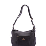 Borsa a Spalla in Pelle Vegana Nero