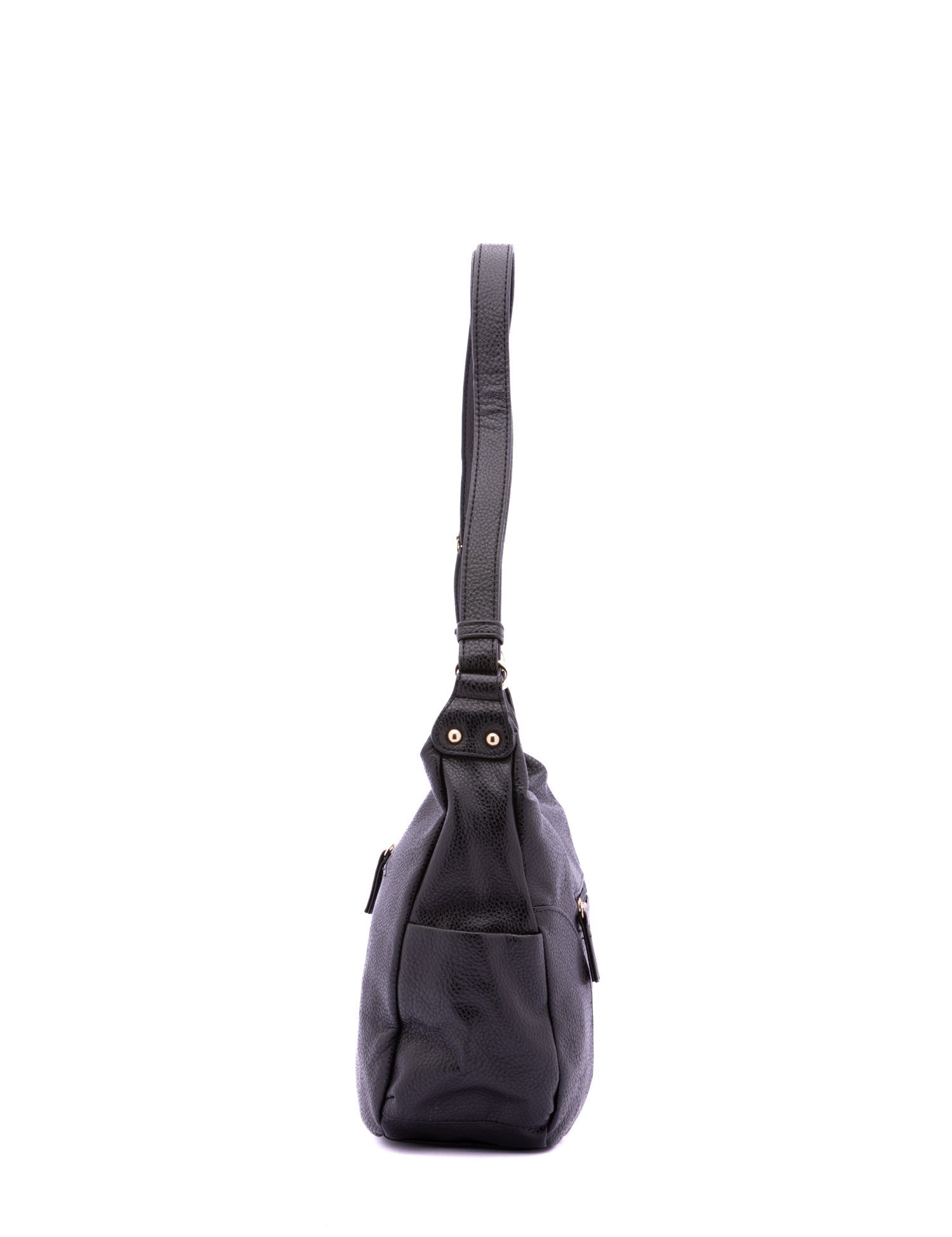 Borsa a Spalla in Pelle Vegana Nero