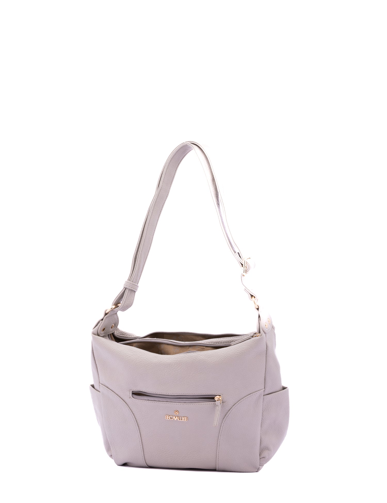 Borsa a Spalla in Pelle Vegana Grigio
